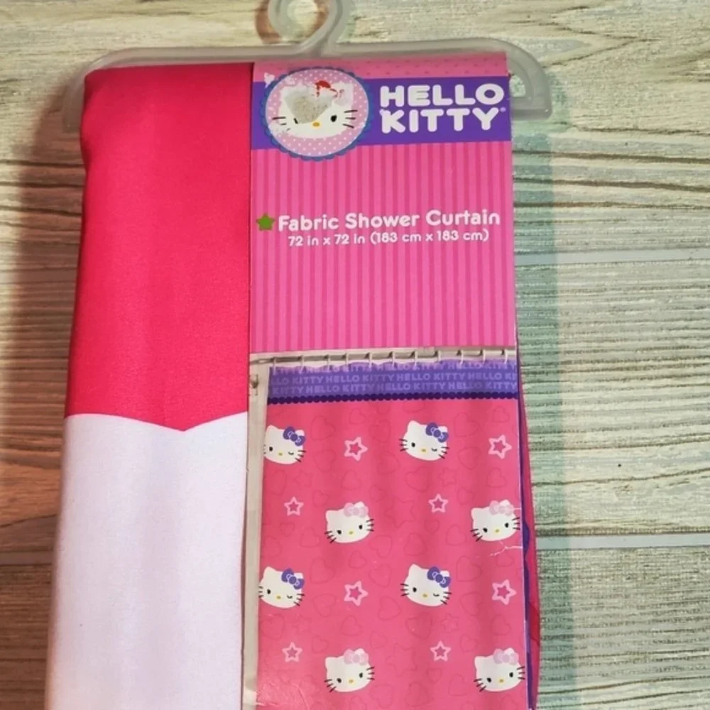 Sanrio Hello Kitty Shower Curtain Fabric Pink